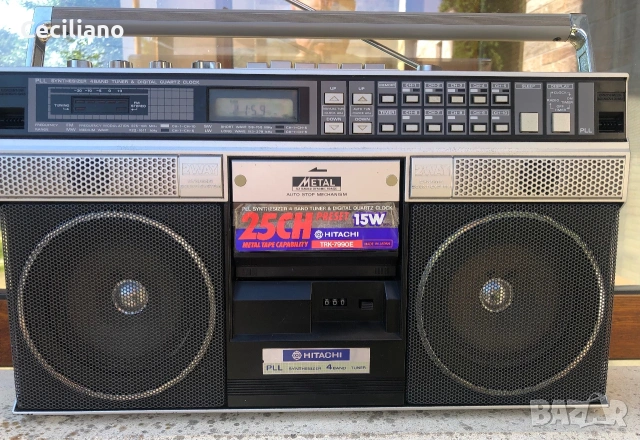 Радиокасетофон HITACHI TRK 7990E, снимка 8 - Радиокасетофони, транзистори - 55043106