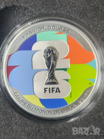 Сребърна монета - Канада за Световното първенство по футбол 2026 на FIFA, за колекционери, минт
