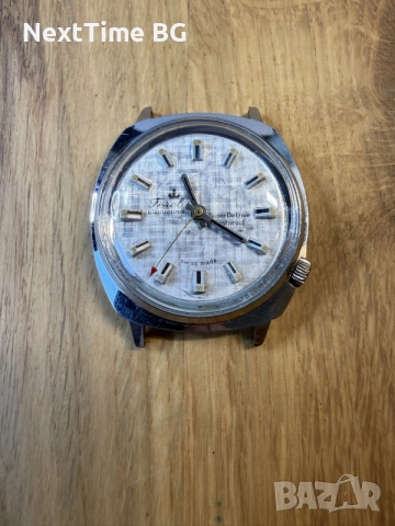 Винтидж швейцарски механичен часовник Ferel Electrotime — Текстуриран циферблат