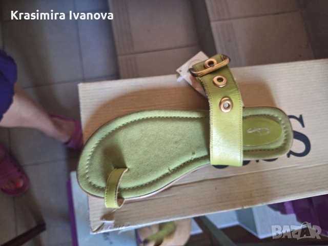 нови чехли естествена кожа , снимка 2 - Чехли - 55145610