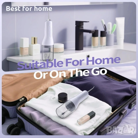 OasiSmile Воден флосер за почистване на зъби, 260 мл преносим безжичен иригатор , снимка 7 - Други - 54173016