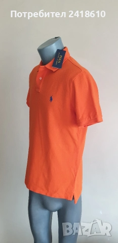 POLO Ralph Lauren Pique Cotton Custom Slim Fit Mens Size M НОВО!ОРИГИНАЛ! Мъжка Тениска!, снимка 3 - Тениски - 54388982