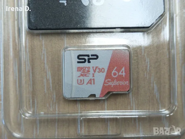 Чисто нова карта памет Silicon Power Superior 64GB microSDXC (4K Ultra HD), снимка 3 - Карти памет - 55573762