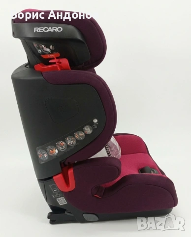 НОВО детско столче RECARO Tian SEATFIX - Power Berry, снимка 8 - Столчета за кола и колело - 48373933