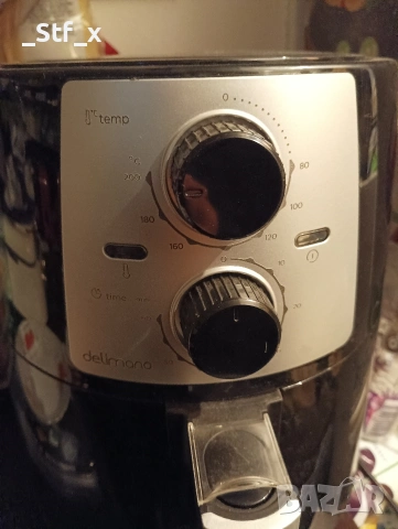 AIR FRIER DELIMANO работи перфектно почти не е използвано , снимка 3 - Фритюрници - 54370613