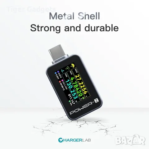 Power-Z C240 USB-C тестер 240W с цветен дисплей, PD 3.1, QC 5.0, USB Type-C, снимка 5 - Кабели и адаптери - 55588604