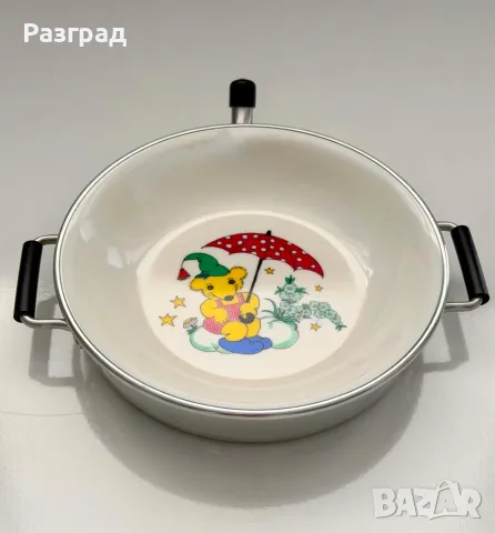 Винтидж детска купичка за затопляне на храна