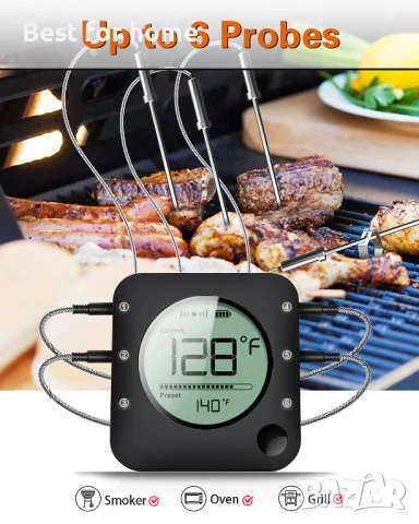 BFOUR Bluetooth термометър за месо за грил, снимка 6 - Друга електроника - 54474719