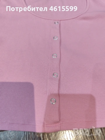 къса розова блузка , снимка 5 - Тениски - 53951429