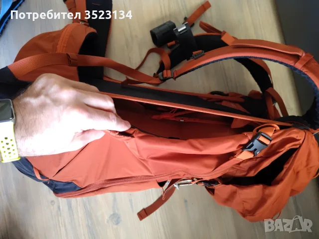 QUECHUA РАНИЦА ЗА ПЛАНИНСКИ ПРЕХОДИ MH500, 38 ЛИТРА, КАФЯВА, снимка 8 - Спортна екипировка - 55638857