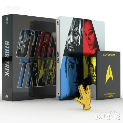 Star Trek / Titans of Cult Steelboo 4K Ultra HD + Blu Ray disc  без български субтитри, снимка 2 - Blu-Ray филми - 54461106
