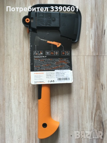 Fiskars брадва X7 нова, снимка 2 - Екипировка - 54366327