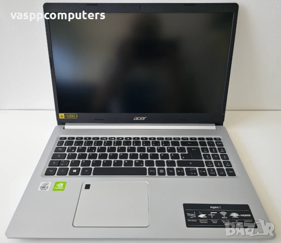 Acer Aspire 5 (A515-55G) / 15.6" / i5-1035G1 / GeForce MX350 / 8GB RAM / 256GB NVMe, снимка 2 - Лаптопи за работа - 54743785