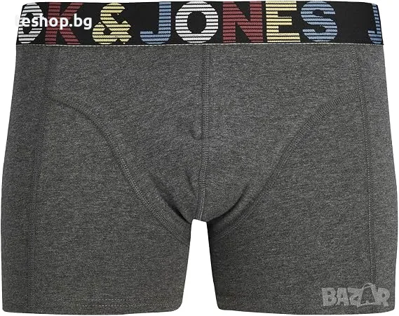 Мъжки бoксерки JACK & JONES, чифт от 3 размер L, снимка 3 - Бельо - 55628239
