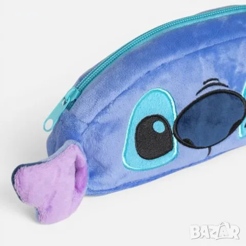 Плюшен несесер stitch син с 3d уши 20x5x9 см_1264465, снимка 4 - Други - 55703927
