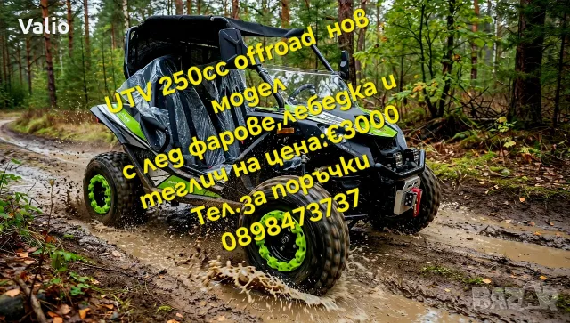 UTV-250cc с лебедка и теглич 