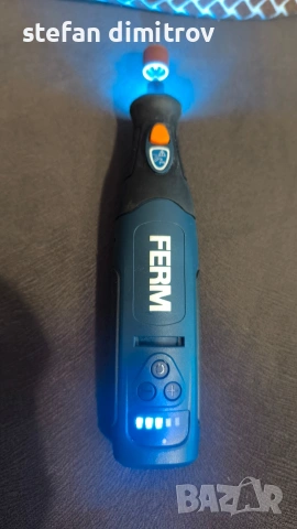 Акумулаторна шлайфмашина, Твърда, Li-ion 8 V/900 mAh, Синя, снимка 5 - Други инструменти - 55153278