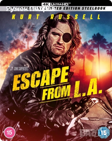 нов 4K + Blu Ray Steelbook - Бягство от Ел Ей -  Escape from L.A. - без БГ субтитри 