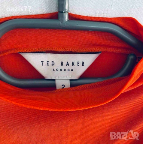 Червена рокля, S/M, Ted Baker/London. Нова, снимка 2 - Рокли - 54194595