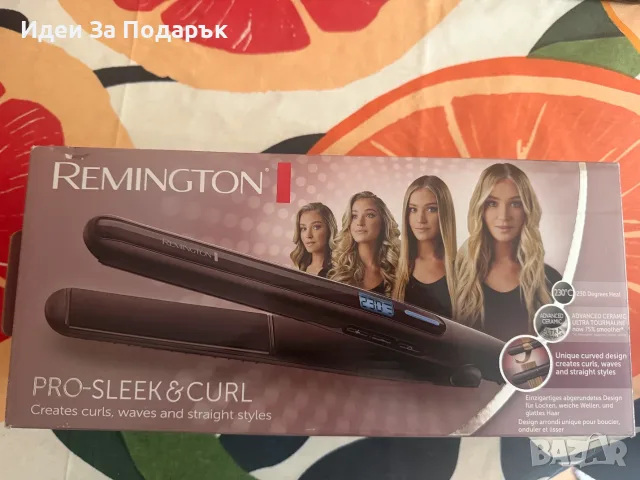 ЧИСТО НОВА Преса за коса Remington PRO-Sleek & Curl S6505 (2 в 1)