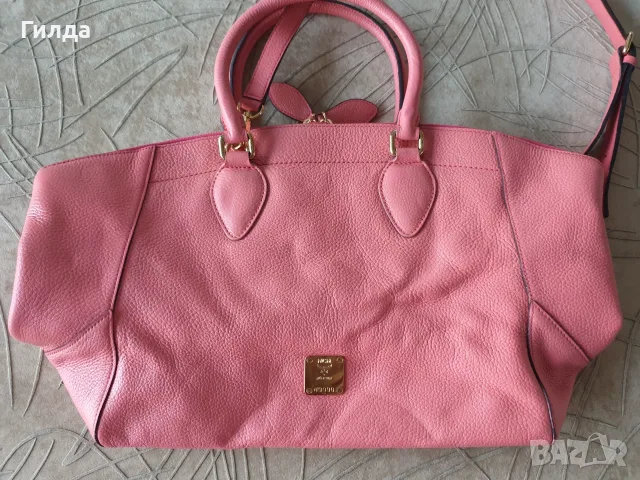 MCM оригинална чанта естествена кожа, снимка 3 - Чанти - 55625650