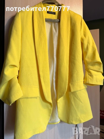 Жълто стилна сако напудрени, снимка 2 - Сака - 54076265