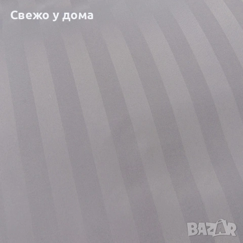 Комплект спално бельо 160x200 см с 2 калъфки 70x80 см, сатенени райета, микрофибър/памук, снимка 11 - Спално бельо - 55159285