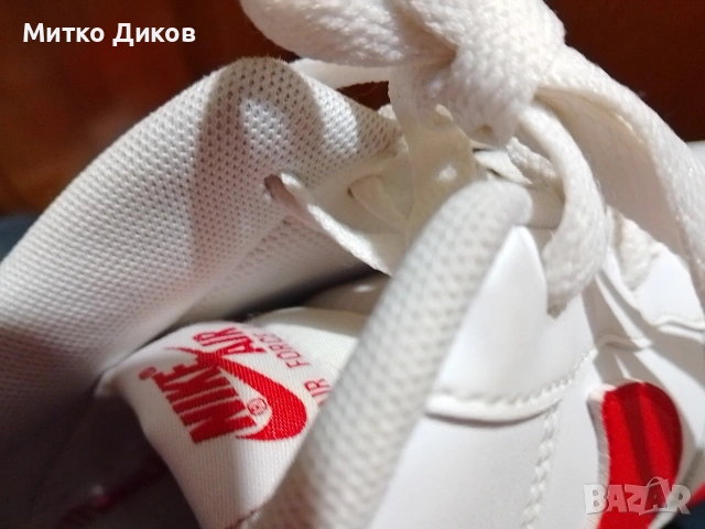 NIKE AIR FORCE 1 LOW '07 WHITE RED MIDSOLE нови естествена кожа #43 Uk 8.5 US-9.5 стелка 275 мм, снимка 4 - Маратонки - 54346436