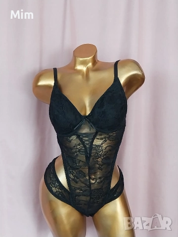 М/L Черно ,еластично боди , снимка 6 - Бельо - 54211040