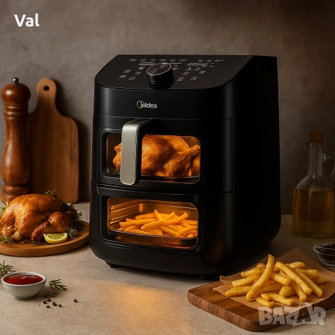Еър Фрайър 2 в 1 - 11L - Midea MAD1100DADK 