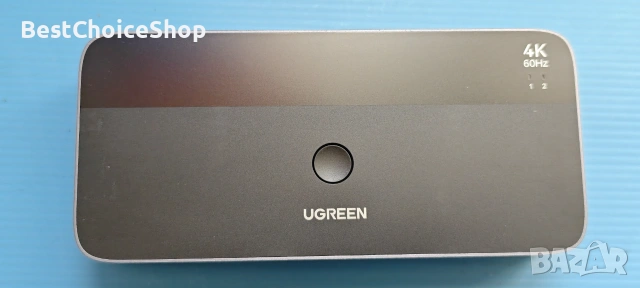 UGREEN HDMI KVM превключвател за 2 монитора и 2 компютъра 4K@60Hz, с 4 USB 3.0 порта, снимка 6 - Кабели и адаптери - 55093306