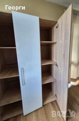 Трикрилен гардероб , снимка 4 - Гардероби - 54700446
