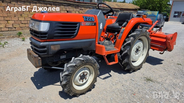 Японски трактор Kubota T220 с фреза, 4x4, 22 кс., АграБГ Джолев