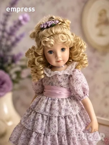 Порцеланова кукла Dianna Effner-Lavender, снимка 4 - Колекции - 55539602