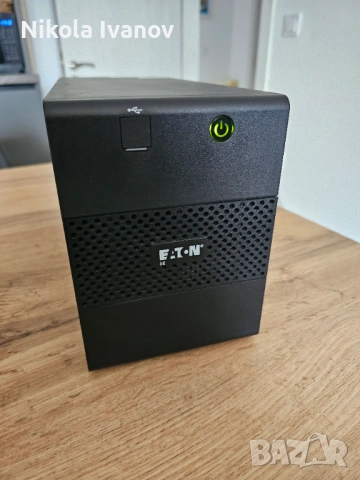 UPS Eaton 5E 1100iUSB (1100VA / 660W) | с 2 акумулатора | 6 броя IEC C13 | Тестван и работещ