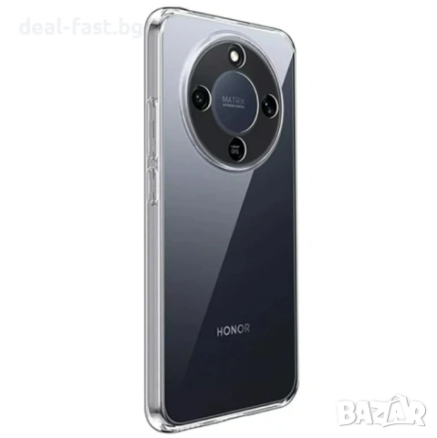 Удароустойчив силиконов кейс за Honor Magic 8 Lite / Кристално Прозрачен /, снимка 2 - Калъфи, кейсове - 55156788