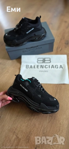 Balenciaga Triple S Black унисекс от 36 до 44 номер , снимка 13 - Маратонки - 55253155