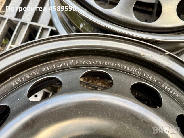4бр.ЧИСТО НОВИ Оригинални железни джанти 16цола ET50 за Vw,Audi,Seat,Skoda, снимка 8 - Гуми и джанти - 51808249