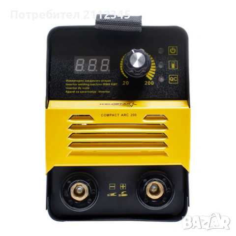 ИНВЕРTOРЕН ЕЛЕКТРОЖЕН WELDSTAR COMPACT ARC 200, снимка 7 - Други инструменти - 54864772