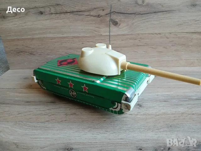 Стара ламаринена играчка USSR танк Norma., снимка 3 - Колекции - 55541250
