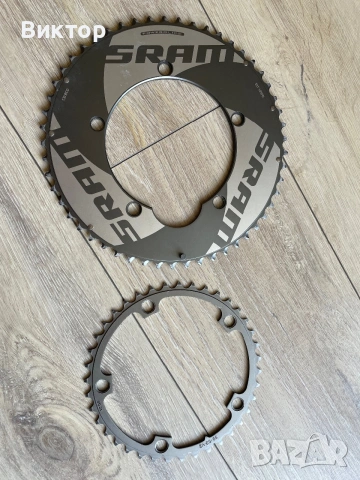 Шосейни курбели SRAM RED 22 Плочи 54/39 зъба, BCD 130мм, снимка 5 - Части за велосипеди - 54971432