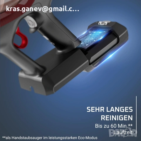 Rowenta X-Pert 6.80 RH6483E0 Безжична Вертикална Прахосмукачка, снимка 4 - Прахосмукачки - 55010914