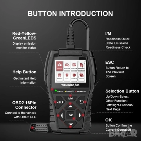 ПРОМО ! THINKCAR THINK 
OBD 500 диагностика за коли / автомобили !, снимка 4 - Аксесоари и консумативи - 54683227