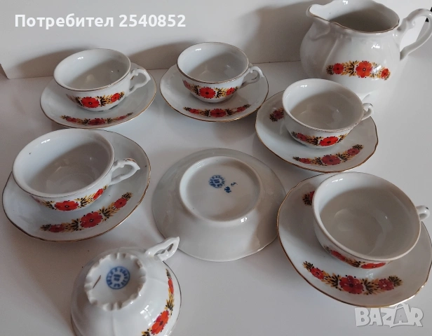 стар сервиз за кафе - порцелан , снимка 5 - Сервизи - 55034256