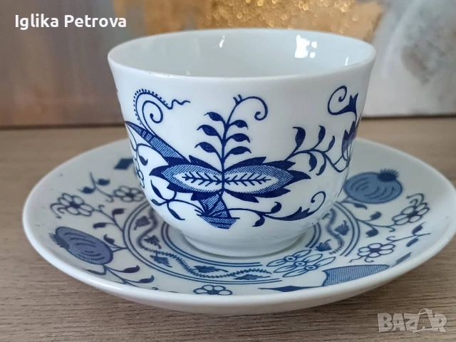 Сервиз Син лук от Бохемия , снимка 6 - Антикварни и старинни предмети - 54516694