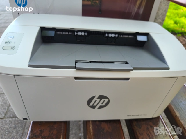 Чисто нов на 2 страници печат за тест HP LaserJet M110w (7MD66F) лазерен  , снимка 5 - Принтери, копири, скенери - 54234566