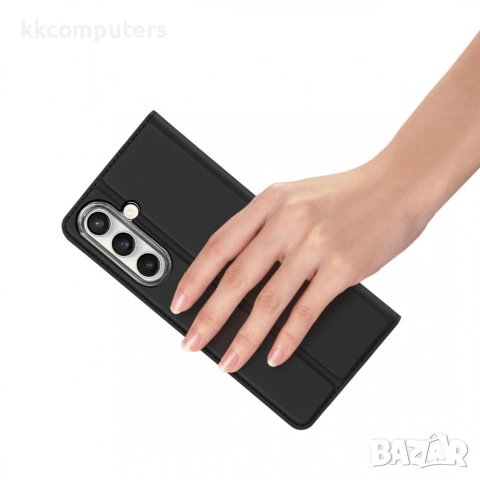 DUX DUCIS Samsung Galaxy S26 FE Калъф - Кожен, Стойка, Картодържател, 3 цвята, снимка 8 - Резервни части за телефони - 55045121