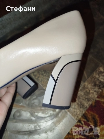 Здравейте продавам чисто нови токчета в бежов цвят , снимка 3 - Чанти - 53986015