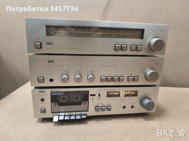 NAD SERIES 20 - Усилвател 3020, тунер 4020, Дек 6020, Дека е за ремонт 