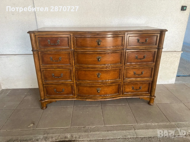 Скрин от масив златен дъб DREXEL HERITAGE, снимка 6 - Скринове - 54263377